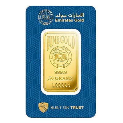 50g Emirates Gold Bar, 50 g 24K
