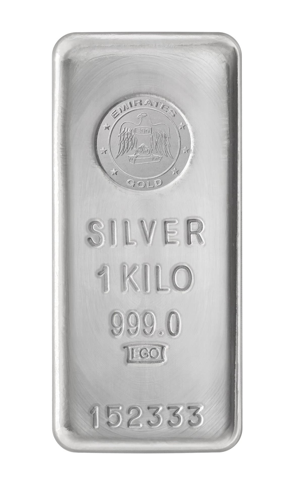 1kg Emirates Silver Bar, 1 kg Fine .999